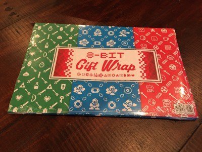 8-bit gift wrap - geek fuel