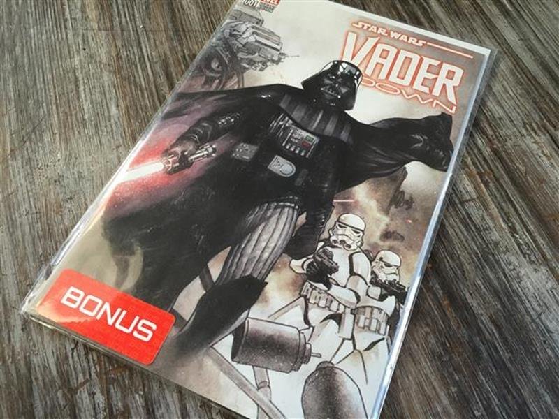 geek fuel star wars vader down comic book